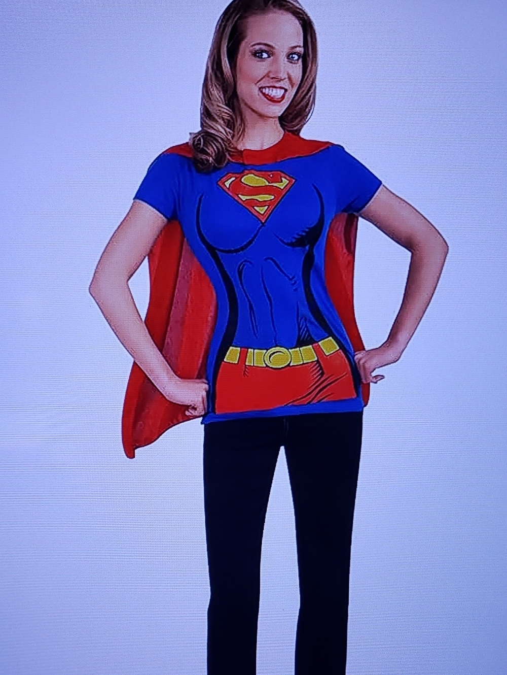 Rubie's Superhero Cape Tee - Blue & Red